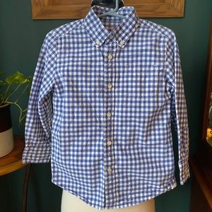 J Crew Crewcuts Gingham button down shirt 4/5
